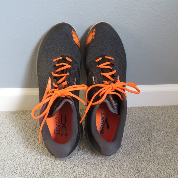 Brooks PureGrit 7 Mens Trail-Running Shoes Size 14  Black/Orange - Picture 5 of 11